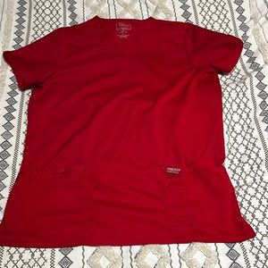 Large Red Cherokee Scrub Top